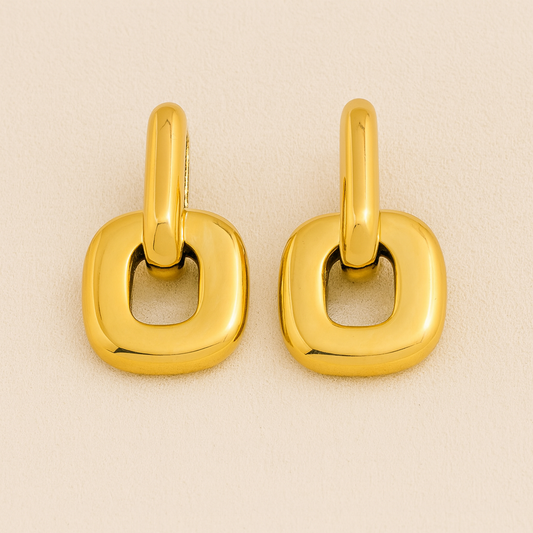 Arliss 18k Gold Non-tarnish Link Drop Earring
