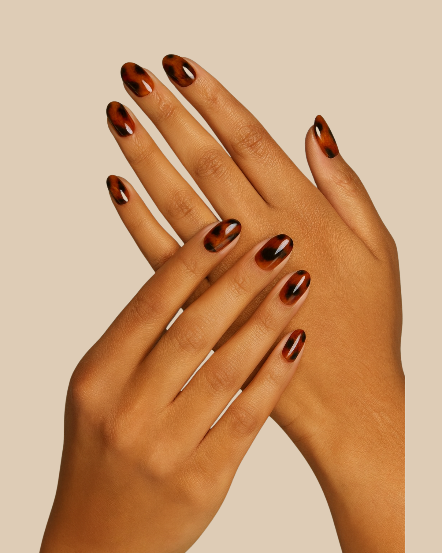 Pop on Manicure- Tortoise