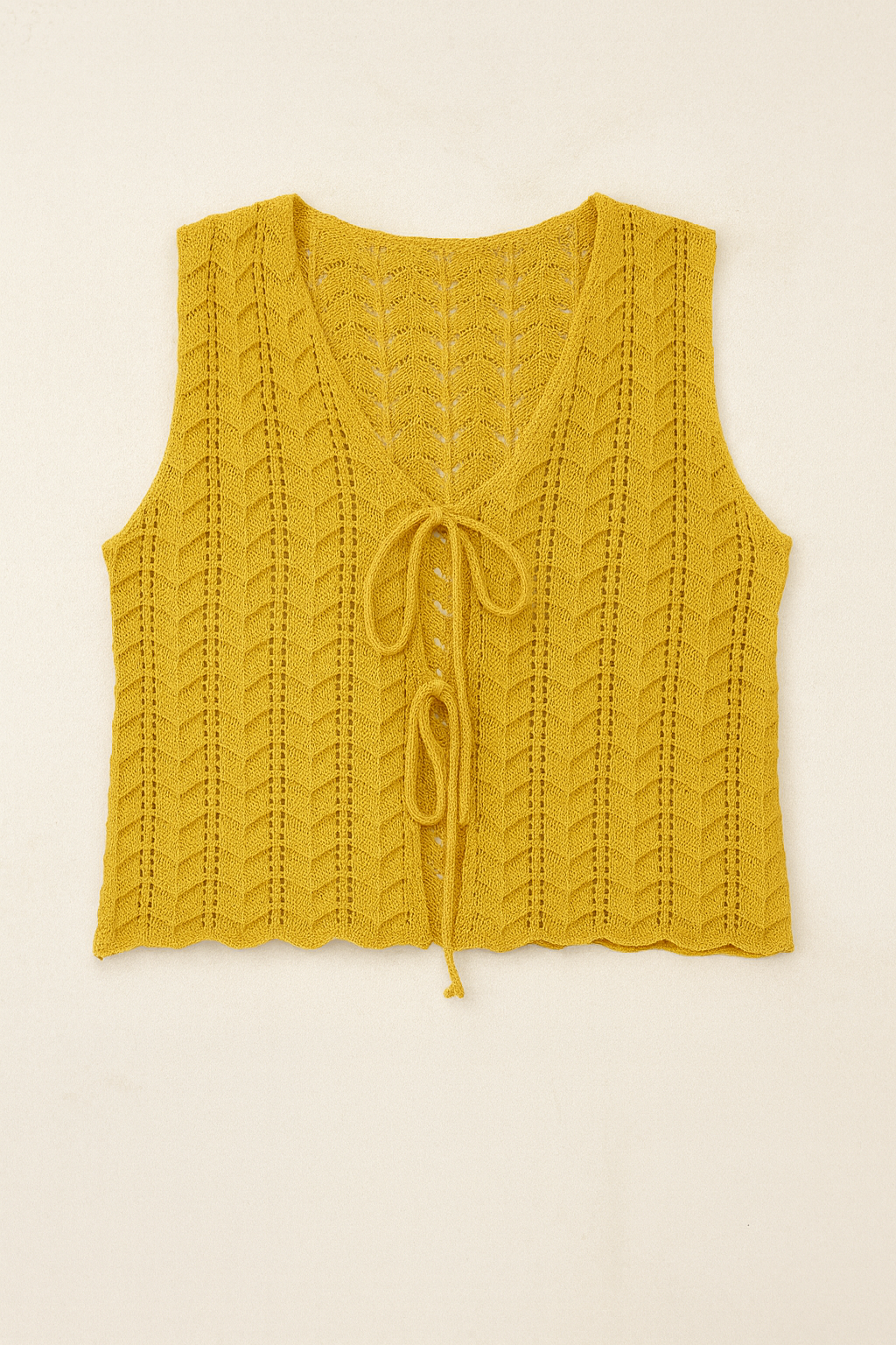 Knit Tie Vest