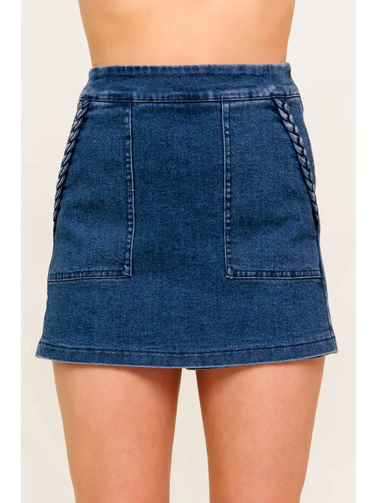 Denim Skort