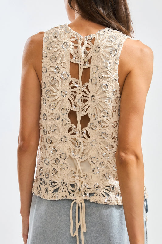 Floral Crochet Lace Top