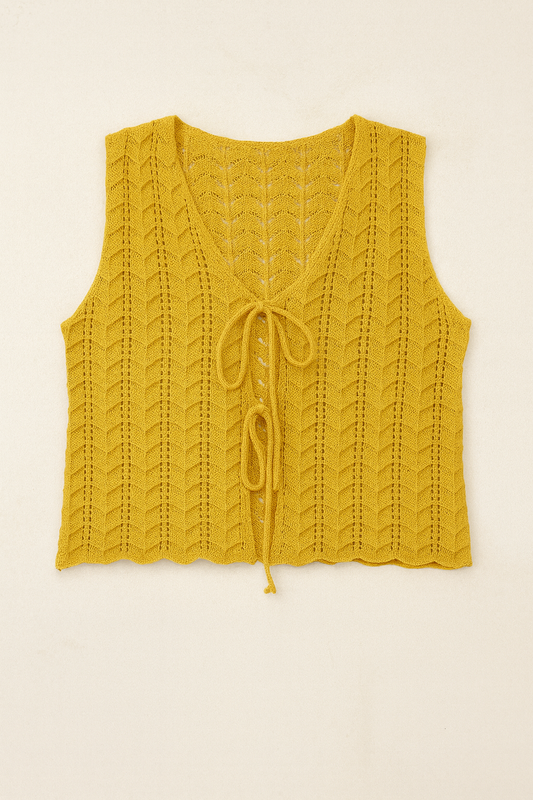 Knit Tie Vest
